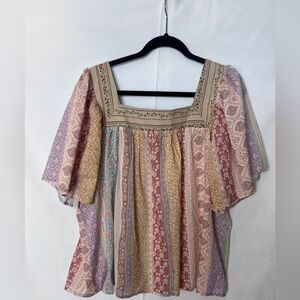 Multicolor Blouse NWOT 2X